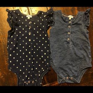 Splendid Denim Style Cotton Star Onesies, 12-18m